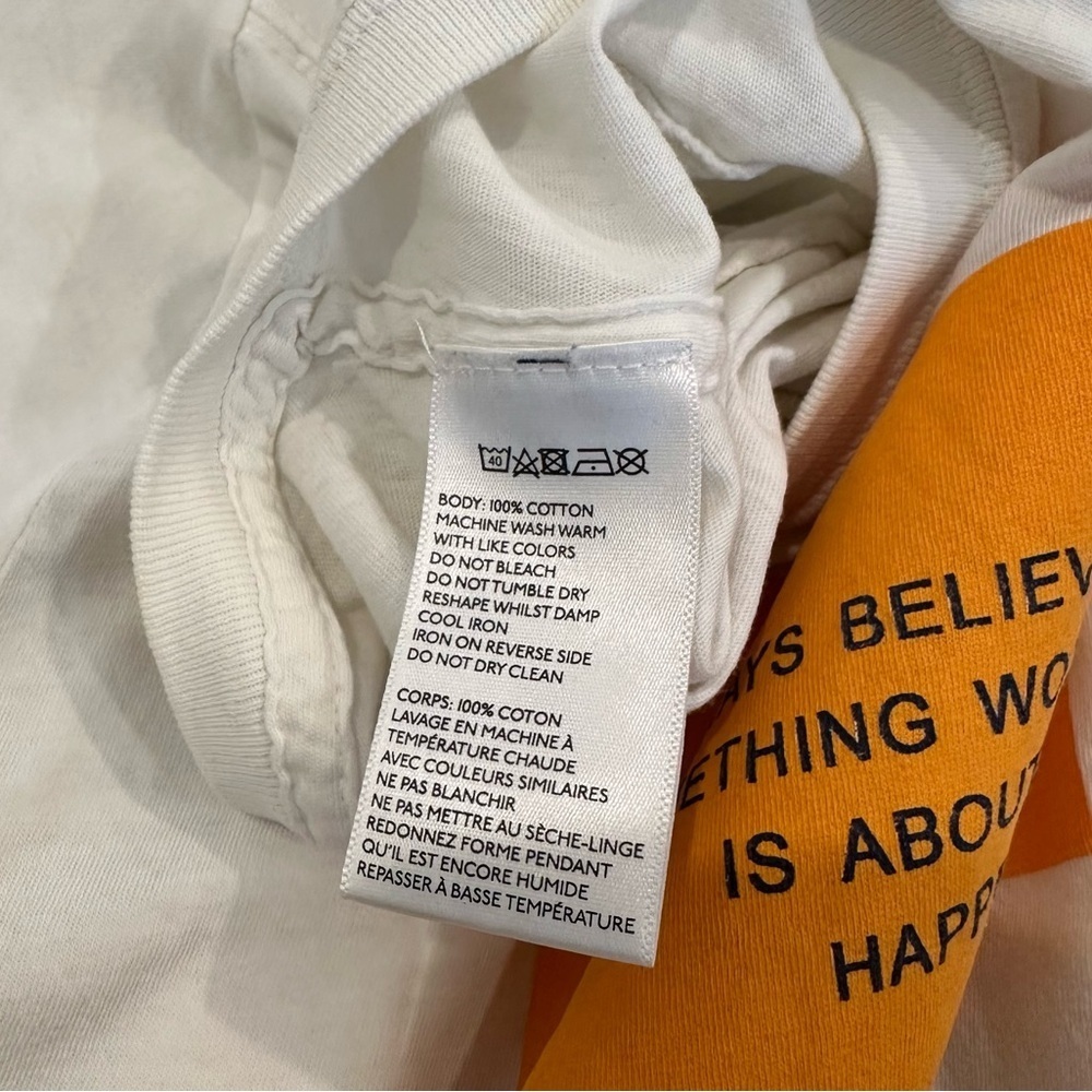 Urban Outfitters Graphic Tee Tshirt White Small Motivational Happy Smiley Summer - Picture 12 of 12